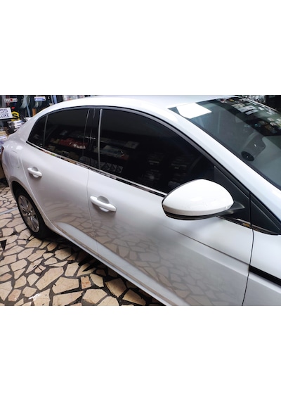 Renault Megan 4 Sedan Kasa Uyumlu Cam Alt Çıta Kromu