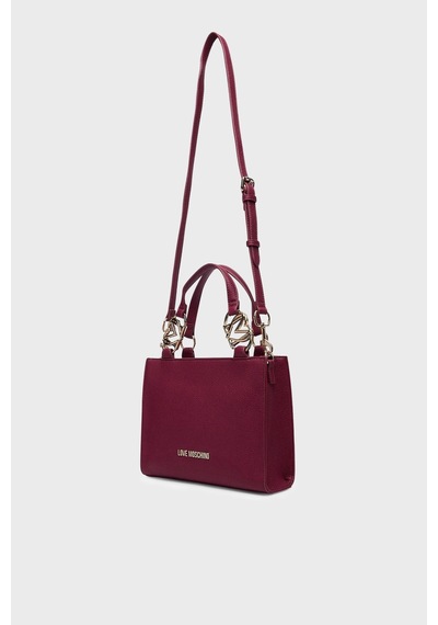 Love Moschino Logolu Çıkarılabilir Askılı Çanta Bayan Çanta Jc4006pp1plb0552 Bordo