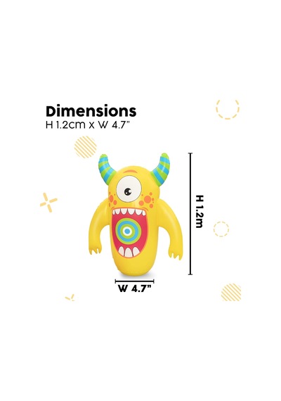 Bestway Kids Şişirilebilir Canavar Nakavt Bop Çantası Boks Eldive