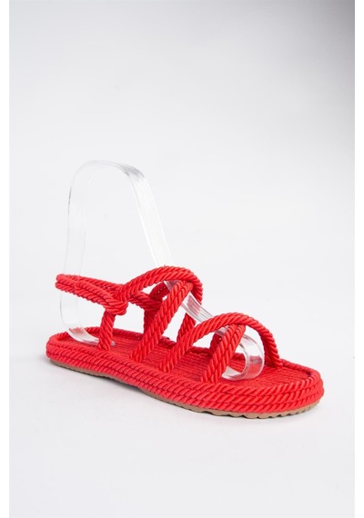 Fox Shoes Kırmızı Kadın Sandalet H596011704 Kırmızı