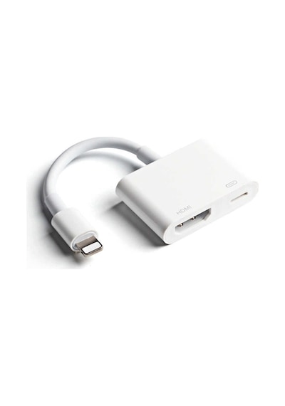 Go Des GD-7565 Lightning HDMI TV ve Şarj Dönüştürücü Adaptör 1080p Full HD - Beyaz ZORE-220455