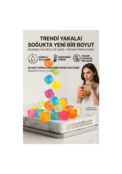 Buz Küpü Sürekli Kullanım 20 Adet Nordgröna 718112 Altın