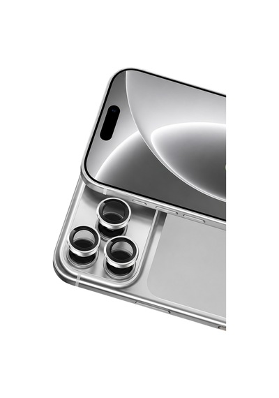 Newface - 339 - Apple İphone 18 Pro Raze Metal Kamera Lens - Spt-gld - - Gümüş