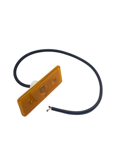 Saba 24v Yan Pozisyon Lambası Side Marker Tek Ledli Kablolu Turuncu 120 45 Mm