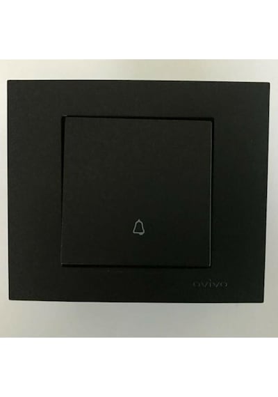 Ovivo - Grano Light Anahtar Mekanizma+çerçeve Metalik Siyah 600-000217-205