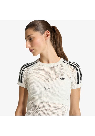 Adidas Crochet Tee Kadın Beyaz T-shirt Ke0200 2800324