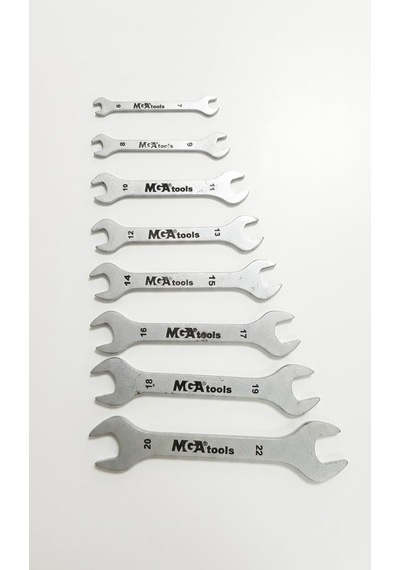 Mga Tools İki Ağızlı Açık Ağız Anahtar, Vanadyum Çelik, Oto Tamir, Mobilya Kurulum Ve Ev Bakım Onarım İçin El Aleti 8x9
