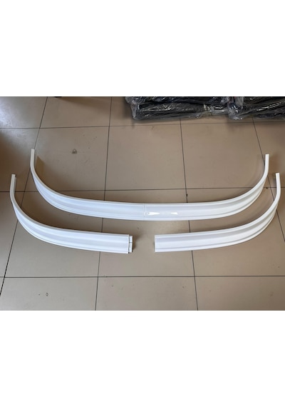 Ford Transit 2006-2013 Beyaz Ön Tampon Lip Eki/karlık Abs Geniş 2 Parça
