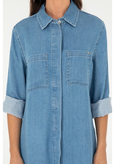 U.s. Polo Assn. Kadın Açık Mavi Elbise Jean 50288955-dn0021 Lıght Blue