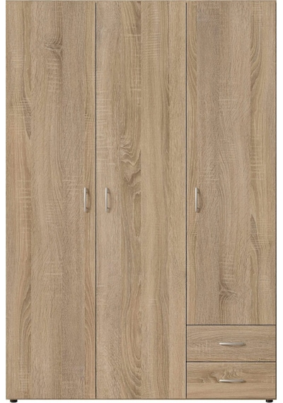 Ahu Giyinme Dolabı - Çok Amaçlı Dolap - Gardırop 120 Cm-3 Kapaklı-2 Çekmeceli