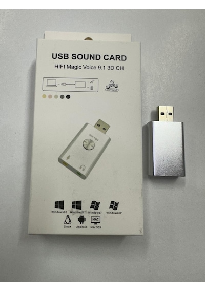 Usb Ses Kartı Hifi Magic Voice 9.1 3d Ch Ses Kartı