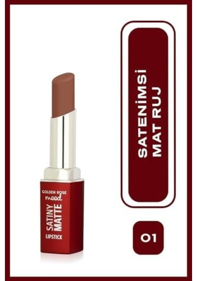 Satiny Lipstick No:01 Nude - Mat Ruj 0