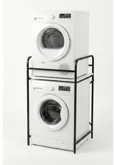 Reyo Falez Çamaşır Makinesi Dolabı Raf Metal Düzenleyici Organizer 2 Katlı Banyo Rafı Çok Amaçlı Dolap Siyah - 262 Reyo Falez Çamaşır Makinesi Dolabı Raf Metal Düzenleyici Organizer 2 Katlı Banyo Rafı Çok Amaçlı Dolap Siyah - 262