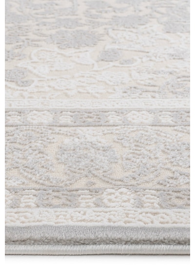 Badelya Home Gri 7135 Modern Desen Doğal Taban Saçaklı Salon Koridor Mutfak Çocuk Oturma Odası Halısı Yolluk 7135-gri