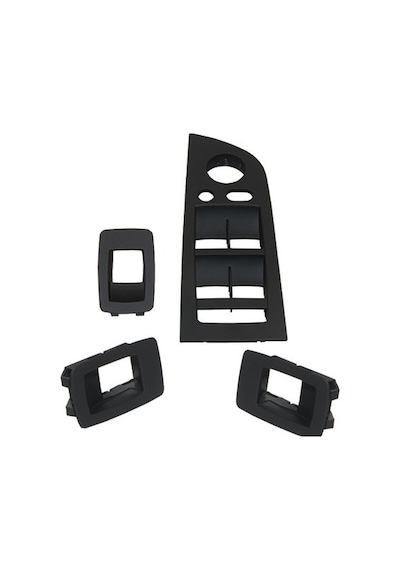 Bmw E90+lcı Set Siyah Cam Düğme Çerçeve 2005-2012