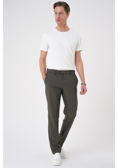 Efor Comfort Fit Beli Lastikli Haki Jogger Pantolon P 1184 Haki