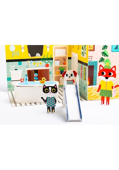 Nosy Crow - Fold-out + Play: Doll's House
