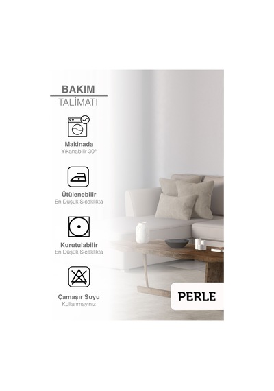 Br Perle Home Daily Series Taş Rengi Kırlent Yastık Kılıfı Taş