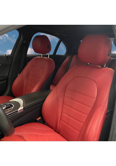Mercedes Benz C200 Uyumlu Araca Özel Deri Oto Koltuk Kılıfı 15827