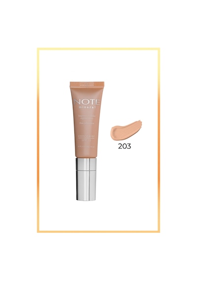 Note Cosmetique Mineral Concealer Spf 15 Yoğun Kapatıcı Metal Başlıklı Göz Altı Kapatıcısı - 203 Orta Koyu