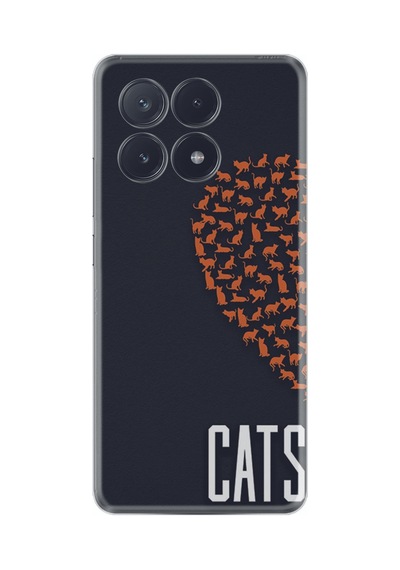 Poco X6 5g Kılıf Silikon Desen Özel Seri Cats 1792