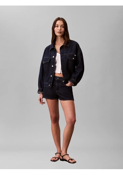 Calvin Klein Relaxed Trucker True, Gwı, Xxs Lacivert Kadın Kot Ceket
