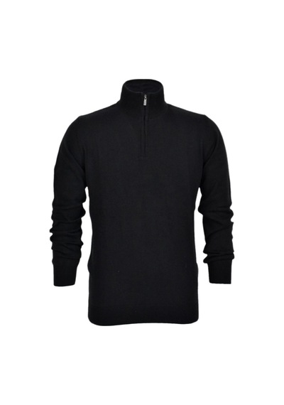 Erkek Spor Düz Fermuarlı Yaka Kazak R22949 Bgl-st03181 001
