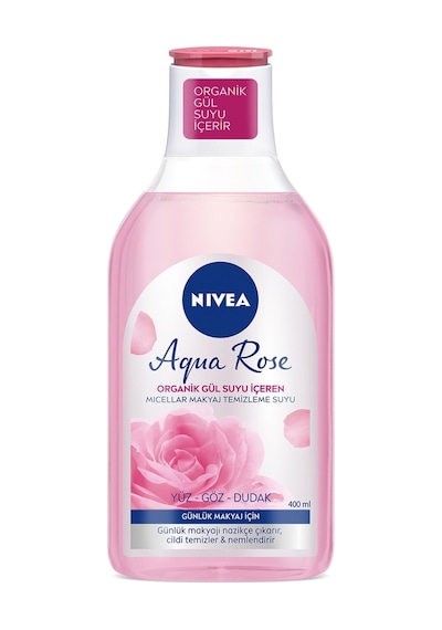 Nivea Aqua Rose Organik Gül Suyu İçeren Micellar Günlük Makyaj Temizleme Suyu 400 ML