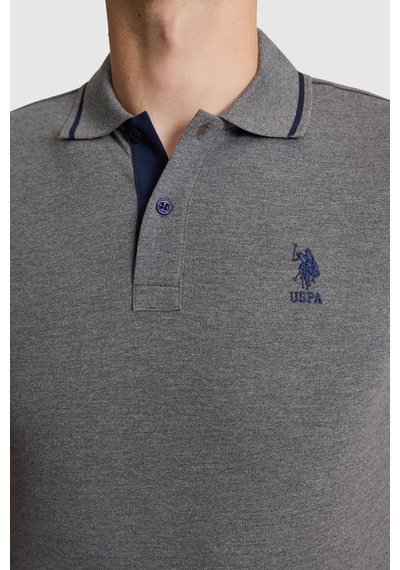 U.S. Polo Assn. U.s. Polo Assn. Erkek Antrasit Melanj Tişört Basic 50326975-vr081