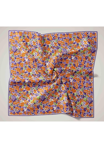 Silk Home Soft Eşarp 73081-18 Taş, Turuncu, İndigo, Lacivert, Yeşil