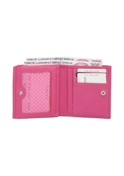 Tergan Pembe Deri Kadın Cüzdan - S1cb00005627-c42 Pembe