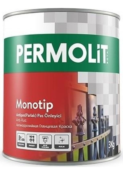 PERMOLİT MONOTİP ANTİPAS PARLAK SİYAH 2.5LT