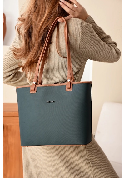 Just Polo Kadın Yeni Sezon El Ve Omuz Çantası 236049mh Yeşil - Taba 97863041
