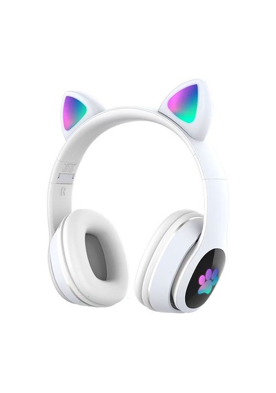Lapas P40 Bluetooth 5.0 Kedi Kulaklı Tasarımlı Rgb Işıklı Kulak Üstü Kulaklık