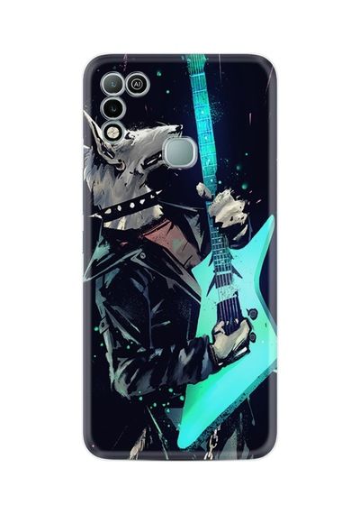 Infınıx Hot 11 Play Kılıf Silikon Desen Özel Seri Dog Guitar 1789
