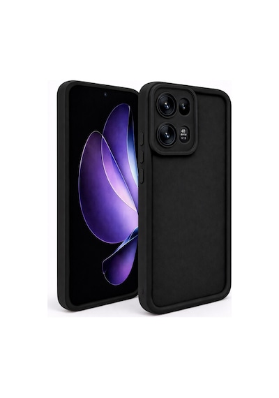 Oppo Reno 13 Pro Uyumlu Kamera Çıkıntılı Mat Silikon Telefon Kılıfı Siyah