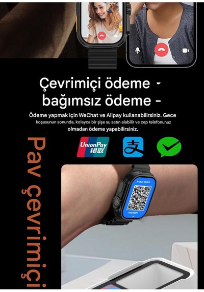 Hw Ultra 3 Call 5g Android Amoled Ekran Gps, Nfc, Kamera Yapay Zeka Destekli Akıllı Saat Btk Kayıt
