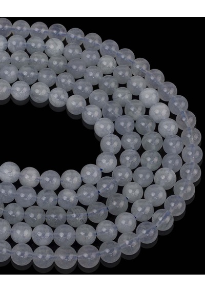 7 Mm Akuamarin Taşı Dizi Altın