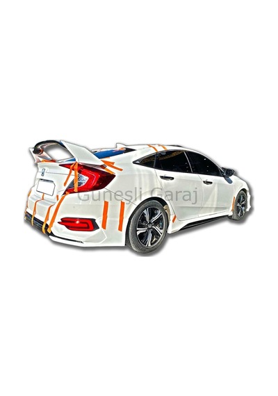 Kit Garaj Honda Civic Fc5 Makyajsız Turbo Body Kit Seti Plastik Boyasız