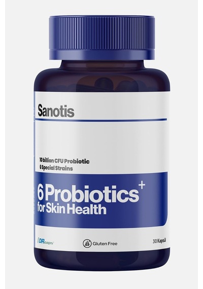 6 Type Probiotics For Skin Health Cilt Sağlığı Için Probiyotik 30 Kapsül