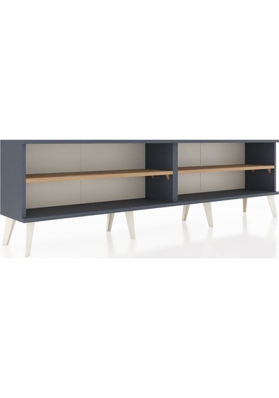 Arges Tv Ünitesi 2 Raflı 176x30x51 Antrasit-antrasit/çam Antrasıt/atlas Çam Arges Tv Ünitesi 2 Raflı 176x30x51 Antrasit-antrasit/çam Antrasıt/atlas Çam