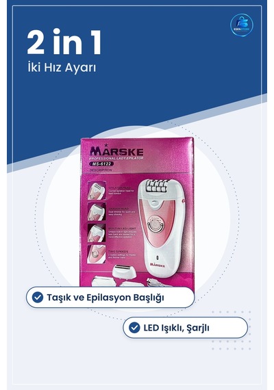 Epilatör Seti 2 İn 1 Epilasyon Başlığı Taşık Kadın Kişisel Bakım