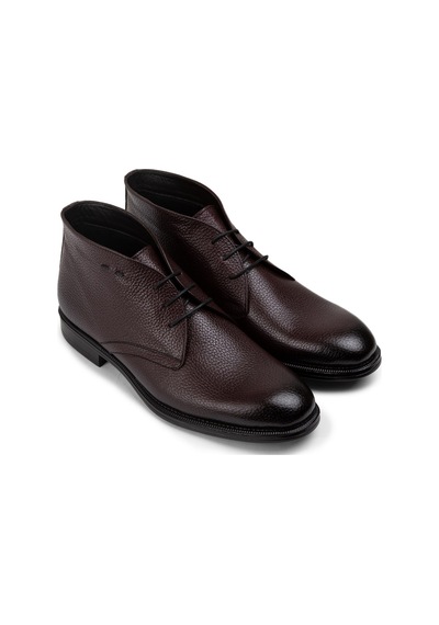 Deery Hakiki Deri Bordo Erkek Bot - 01295mbrdc04 Bordo