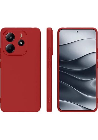 Newface Xiaomi Redmi Note 14 4g Kılıf First Silikon - Kırmızı