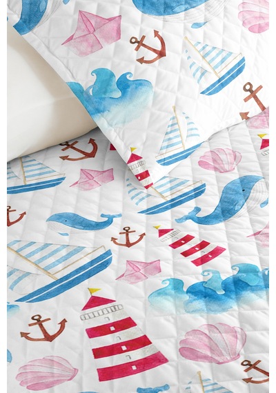 Evimde Bambaşka Mavi Denizci Marine Erkek Çocuk Genç Odası Tek Kişilik Pike Takımı-160x220 CM Kapitone Yatak Örtüsü Evimde Bambaşka Mavi Denizci Marine Erkek Çocuk Genç Odası Tek Kişilik Pike Takımı-160x220 CM Kapitone Yatak Örtüsü