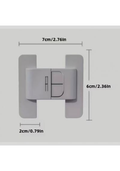 Mucit Home 4 Adet Çocuk Kilidi Buzdolabı Mobilya Çekmece Dolap Kapağı Güvenlik Koruma Kilit Beyaz