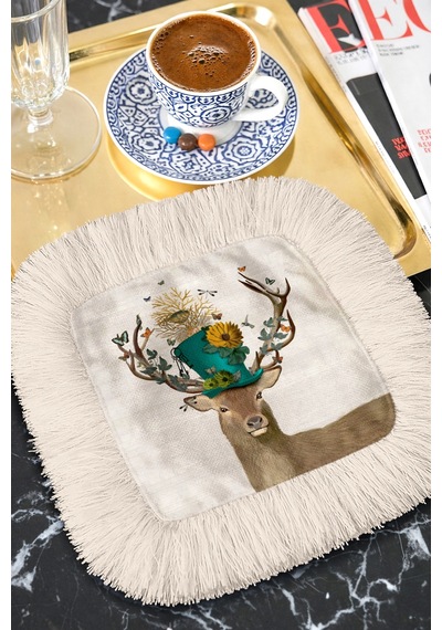 Süslü Geyik Desenli Püsküllü Sunum Peçetesi-vintage Botanik Temalı Yeşil Krem Bardak Altlığı Mendili Kumlu Deniz Mavisi Süslü Geyik Desenli Püsküllü Sunum Peçetesi-vintage Botanik Temalı Yeşil Krem Bardak Altlığı Mendili Kumlu Deniz Mavisi