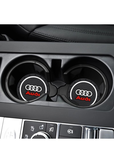 Siyah Silikon Bardak Altlığı Audi İle Uyumlu A1 A3 A4 A5 A6 Q5