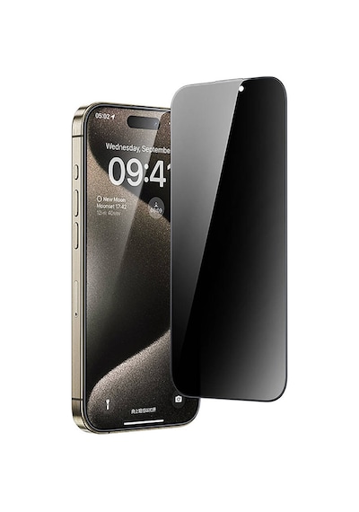 Apple iPhone 15 Pro Uyumlu Casebang Privacy Hayalet Ekran Koruyucu Ve Kolay Uygulama Aparatı