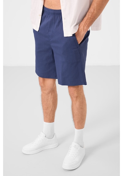 Tommylife Parlament Standart Fit Dokuma Hafif Esnek Chino Erkek Şort - 81292 Mavi
